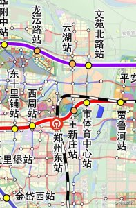 ​郑州地铁各线路规划图（郑州这条核心板块轨道线路走向清晰）