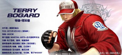 ​《饿狼传说》Terry Bogard（特瑞·博加德）人物背景资料及出招表